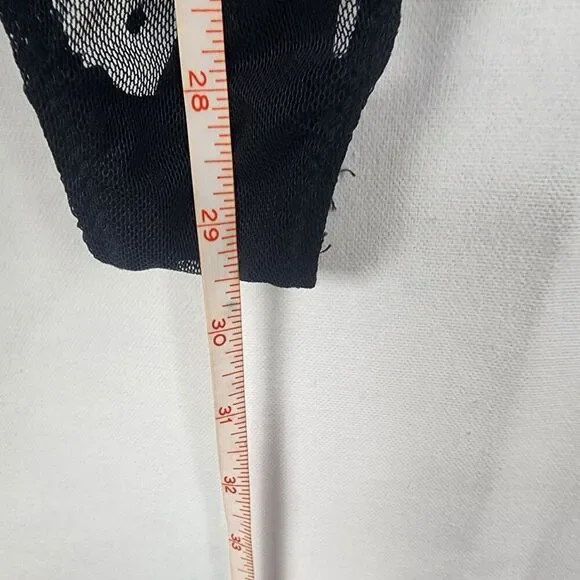 Free‎ People Ladylike Lady Printed Bodysuit Carbon Combo Medium NWT Cottagecore - Picture 8 of 8